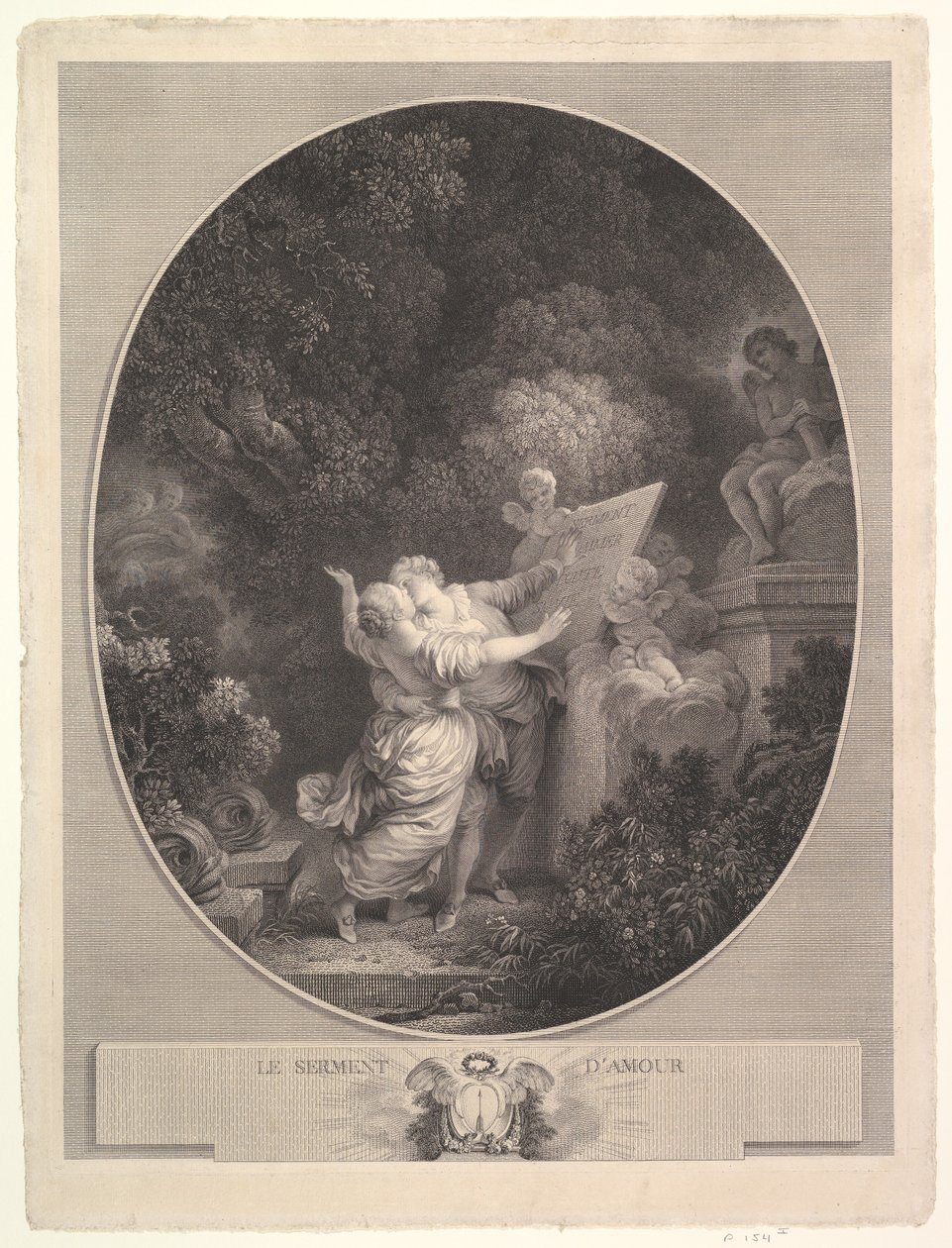 The Pledge of Love, 1786. av Jean Mathieu