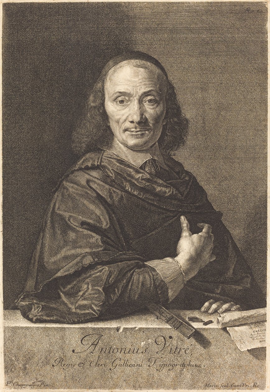 Antoine Vitre av Jean Morin after Philippe de Champaigne