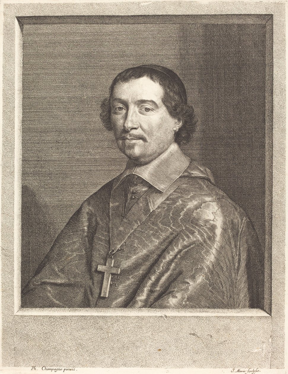 Pierre Berthier av Jean Morin after Philippe de Champaigne
