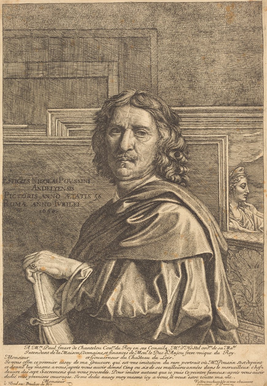 Nicholas Poussin av Jean Pesne after Nicolas Poussin