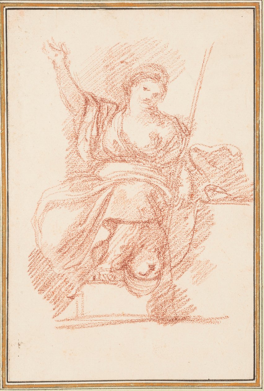 Sittende allegorisk figur av Jean Robert Ango
