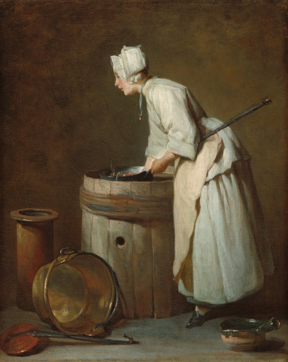 The Scullery Maid, ca. 1738. av Jean Baptiste Simeon Chardin