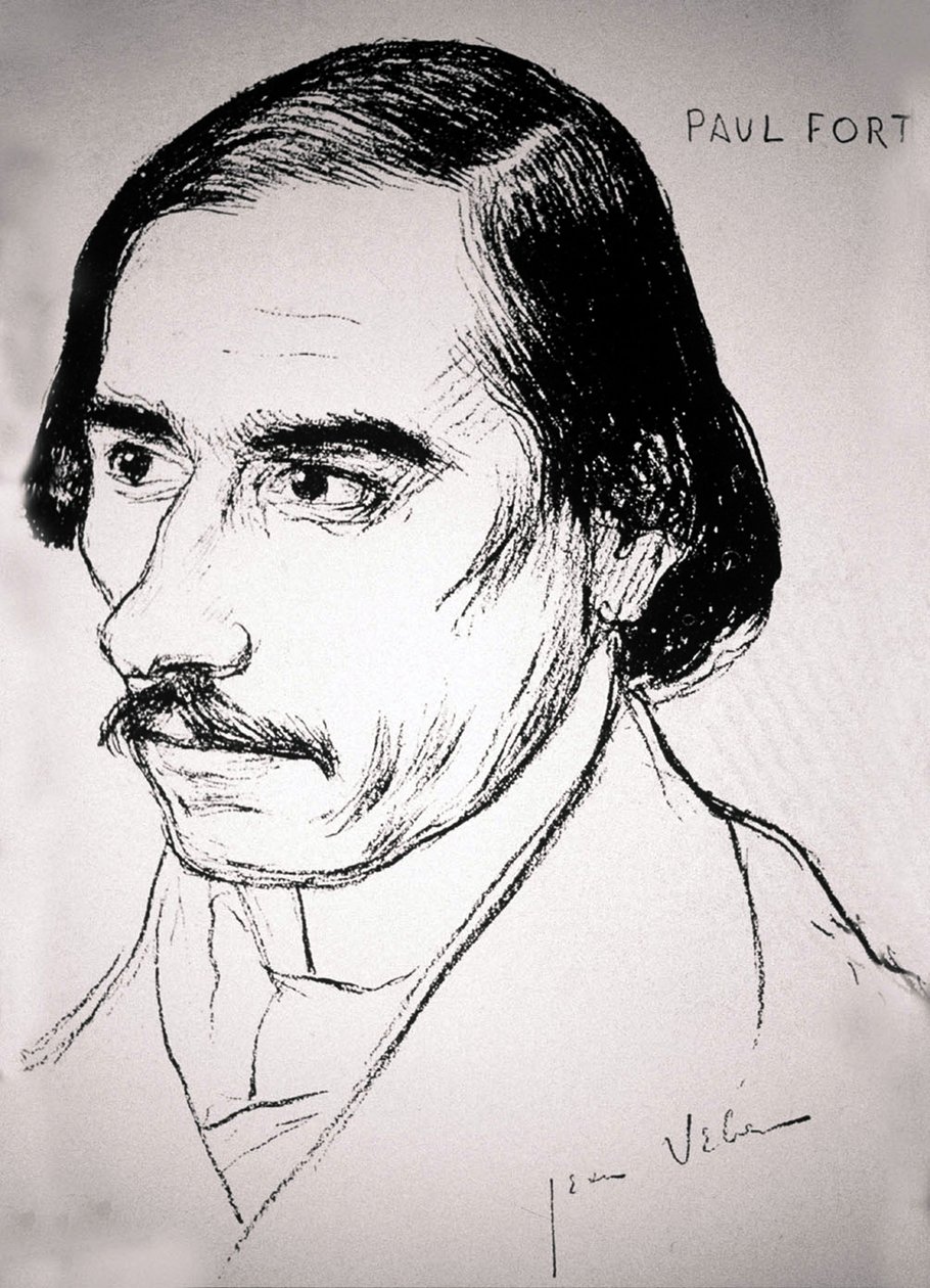 Paul Fort , ca. 1900 (tegning) av Jean Veber
