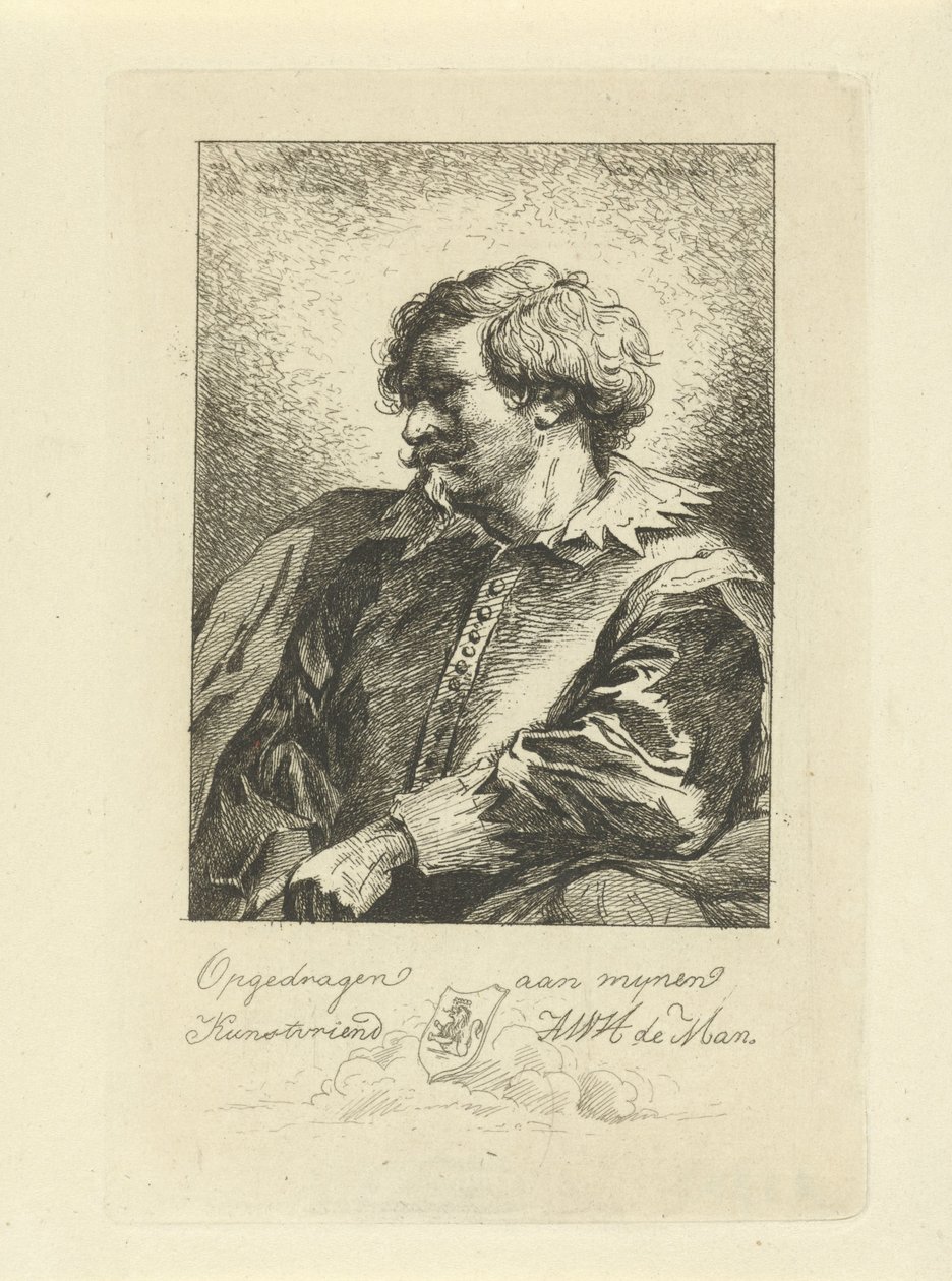 Portrett av en mann av Jean Zacherie Mazel