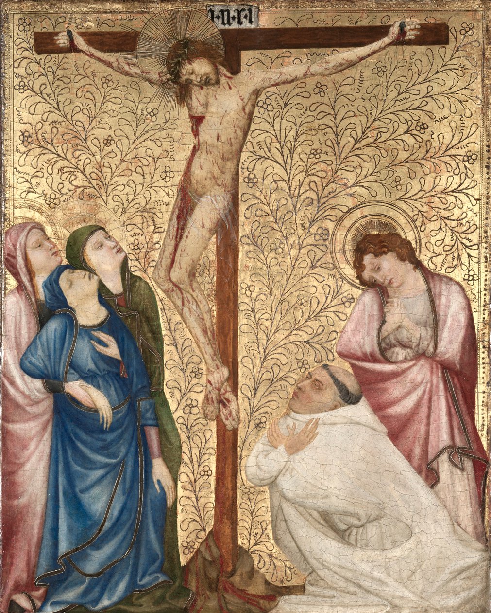 Golgata med en karteusisk munk, 1389-1395. av Jean de Beaumetz