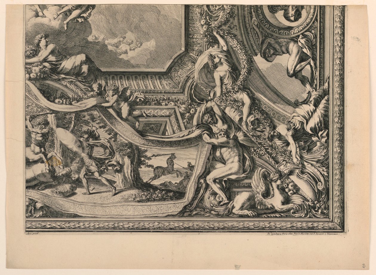 Tak, fra "Large Plafons Letters" av Jean le Pautre