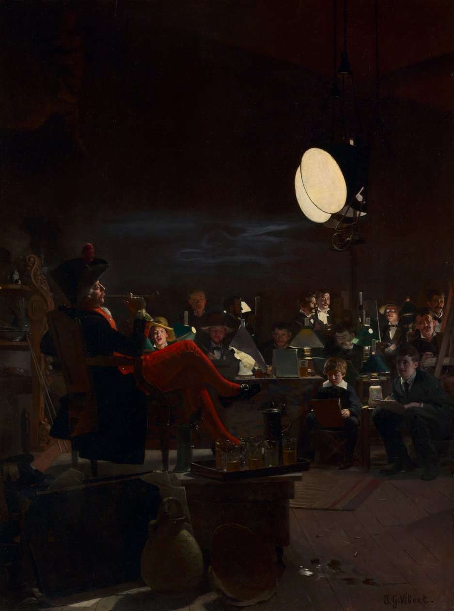 En nattklasse, ca. 1881. av Jehan Georges Vibert