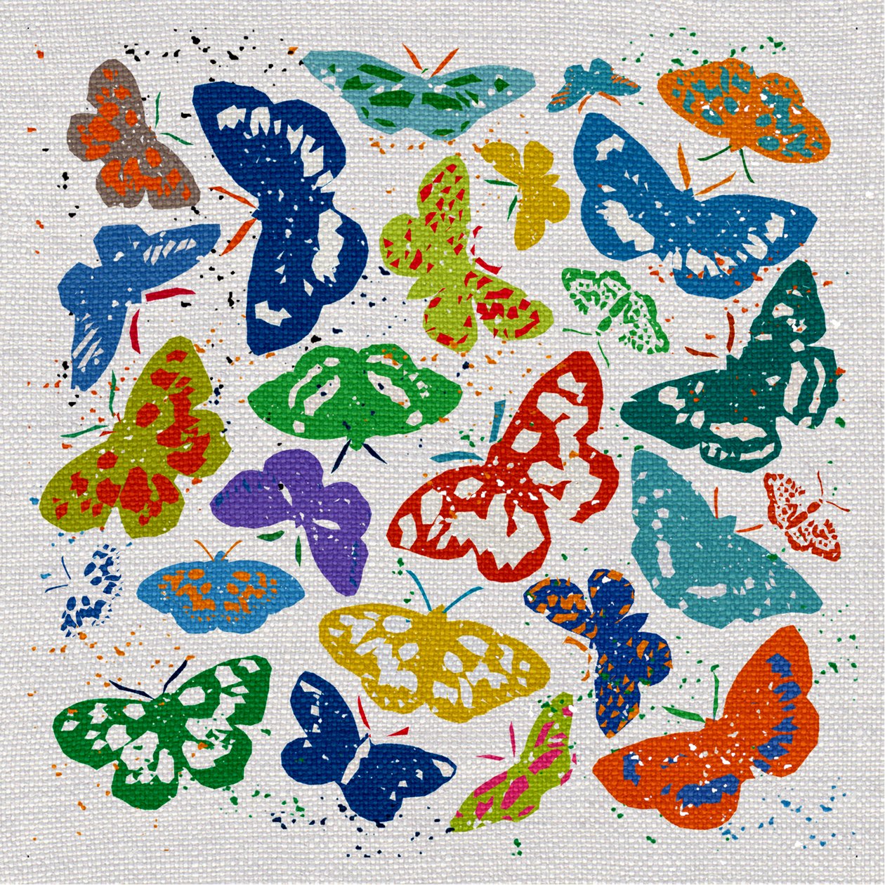 Dancing Butterflies, 2022 (blandet media) av Jenny Frean