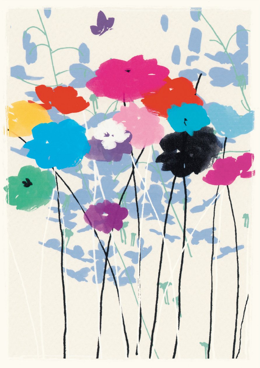 Multicolored Meadow (standard), 2015 (blandet media) av Jenny Frean