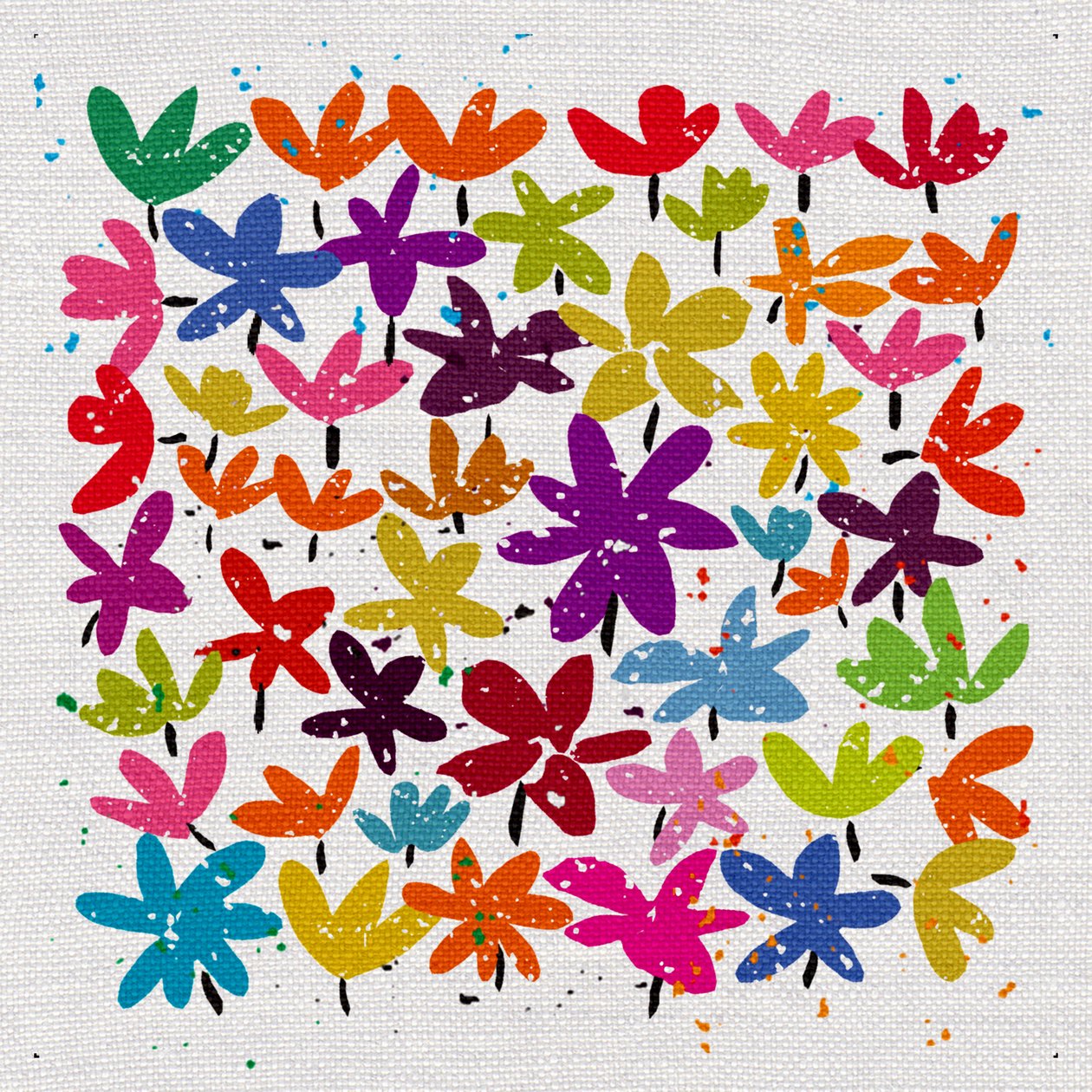 Si det med blomster, 2022 (blandet media) av Jenny Frean