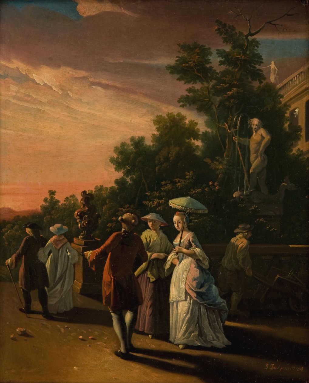 Promenade i en park av Jens Juel