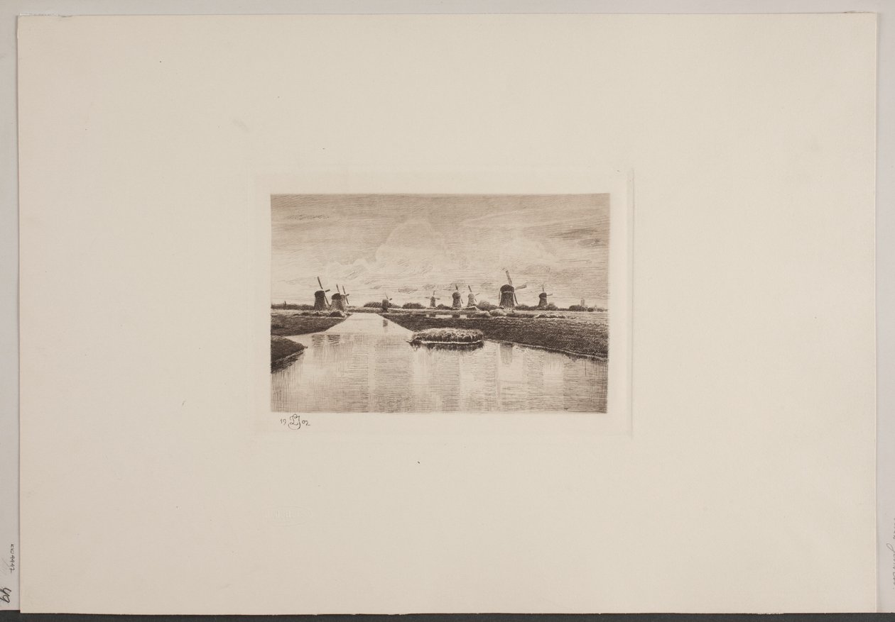 Ved Kinderdijk i Holland av Jensen