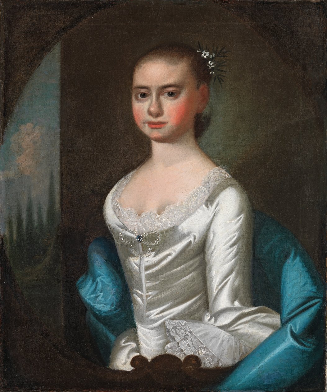 Polly Ouldfield fra Winyah, ca. 1761. av Jeremiah Theus