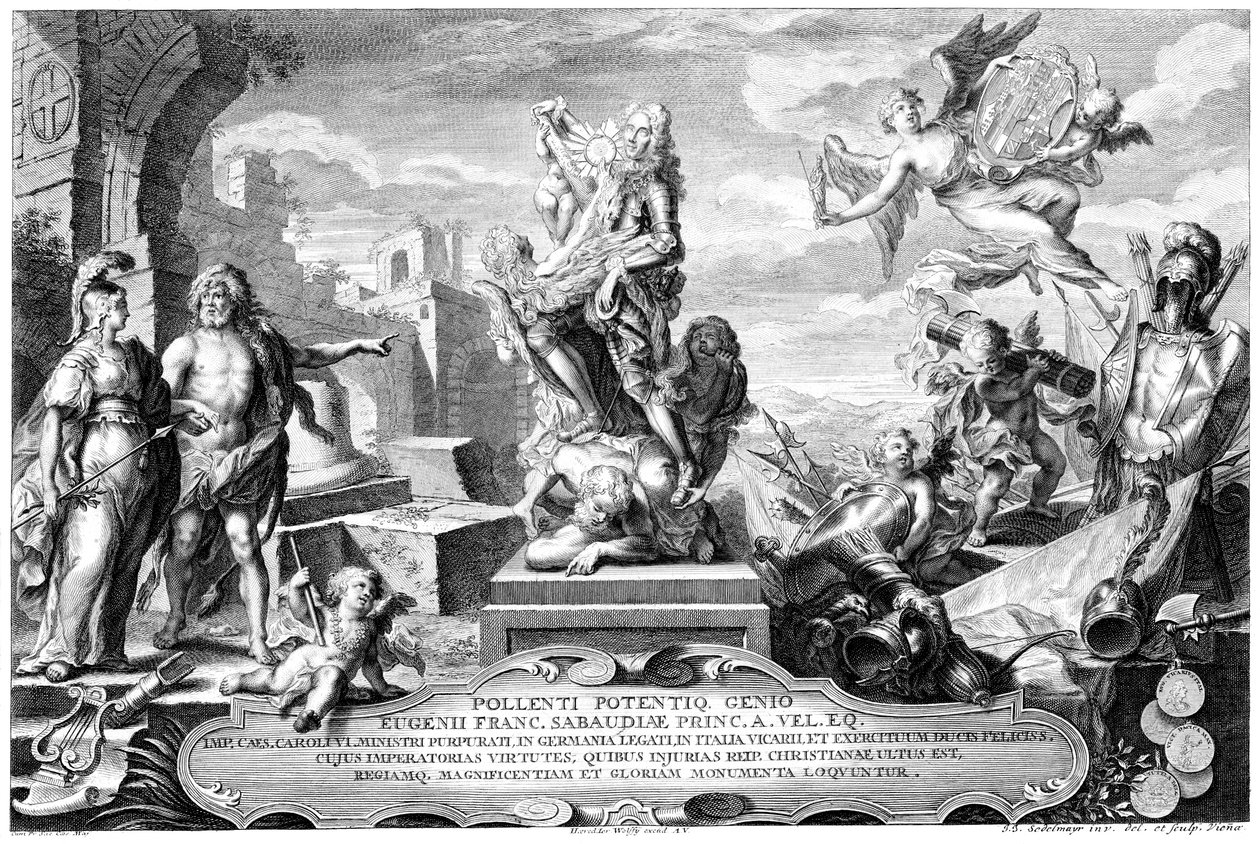 Glorifisering av prins Eugene av Jeremias Jakob Sedelmayr