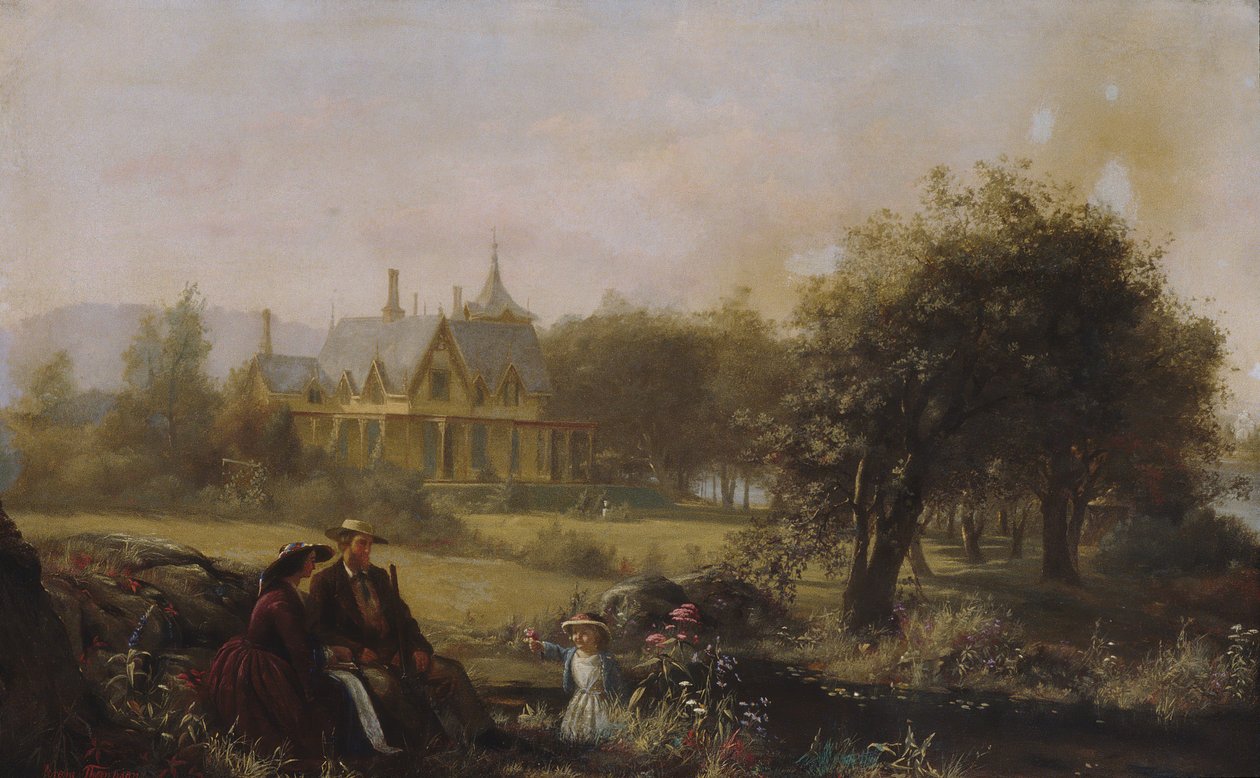 Sommerblomster, 1859. av Jerome Thompson