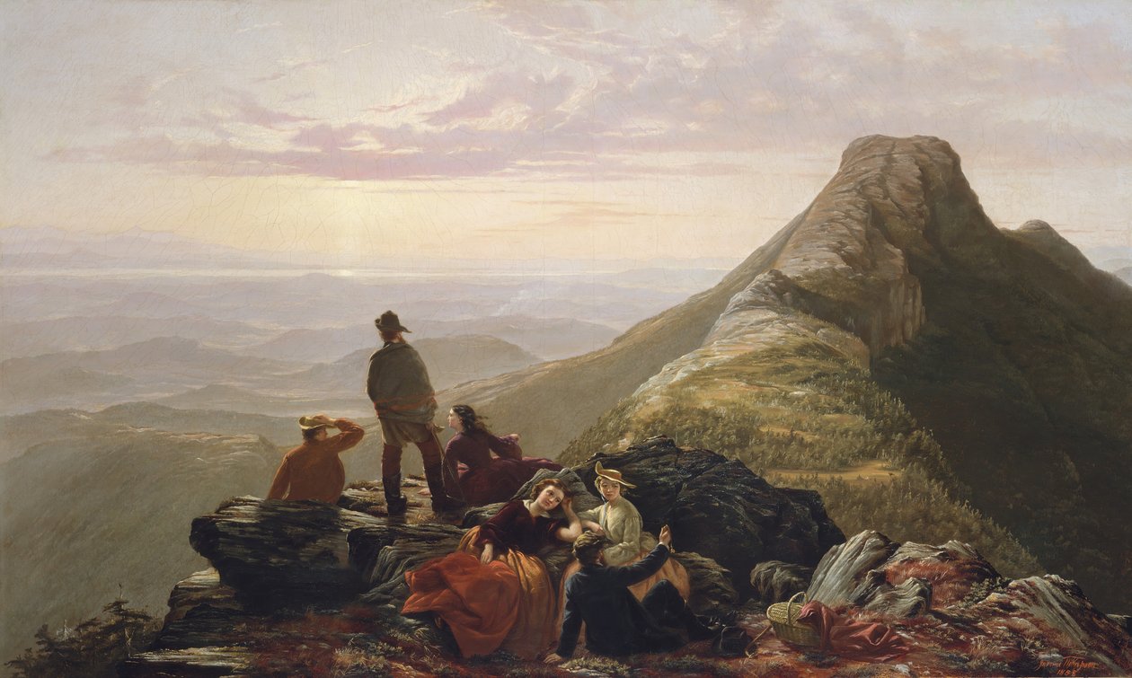 The Lated Party på Mansfield Mountain, 1858. av Jerome Thompson