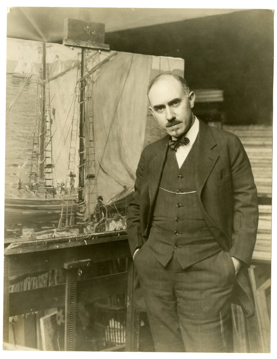 Jonas Lie, kunstner, 1905 av Jessie Tarbox Beals
