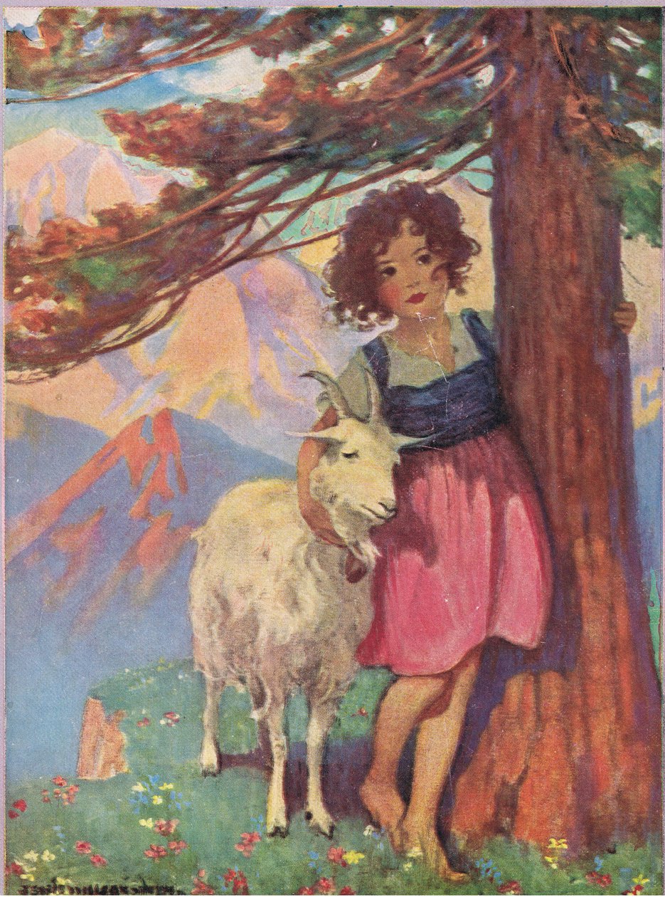 Heidi (farge litho) av Jessie Willcox Smith