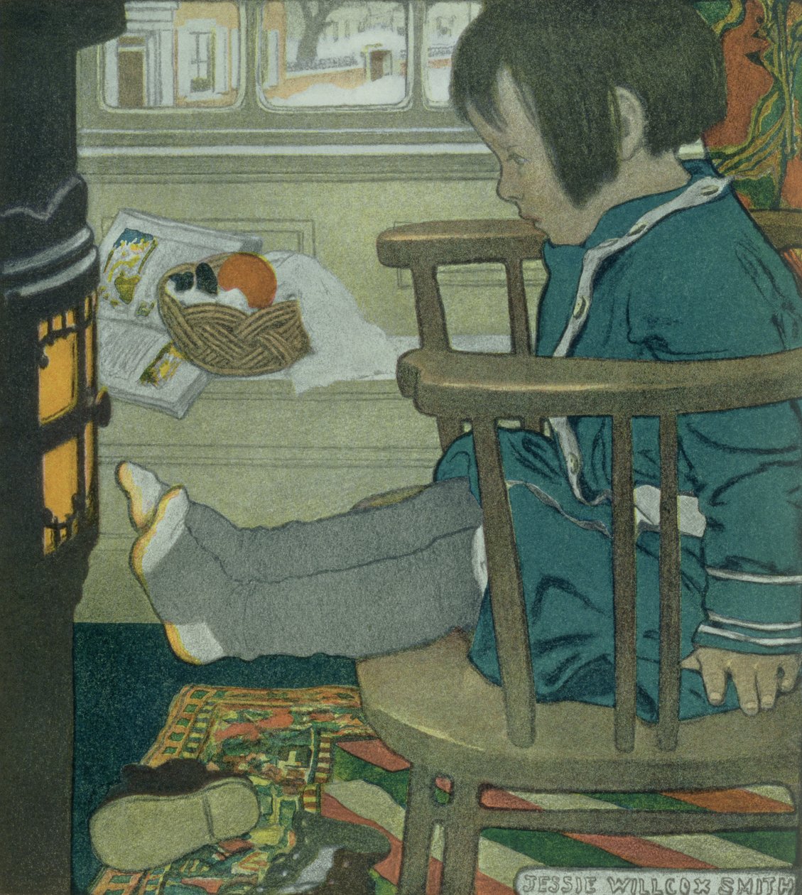 Våte føtter av Jessie Willcox Smith