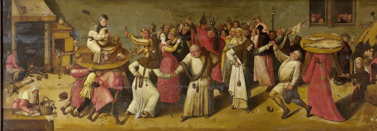 Battle between Carnival and Lent   1395047   no       norwegian Successfully Translated  Original: Mensen op straat Stadsgezicht (17e eeuw) (title on object) Translat: Mensen op straat Stadsgezicht (17e eeuw) (title on object) 1409531 no norwegian Successf av Jheronimus Bosch (manner of)
