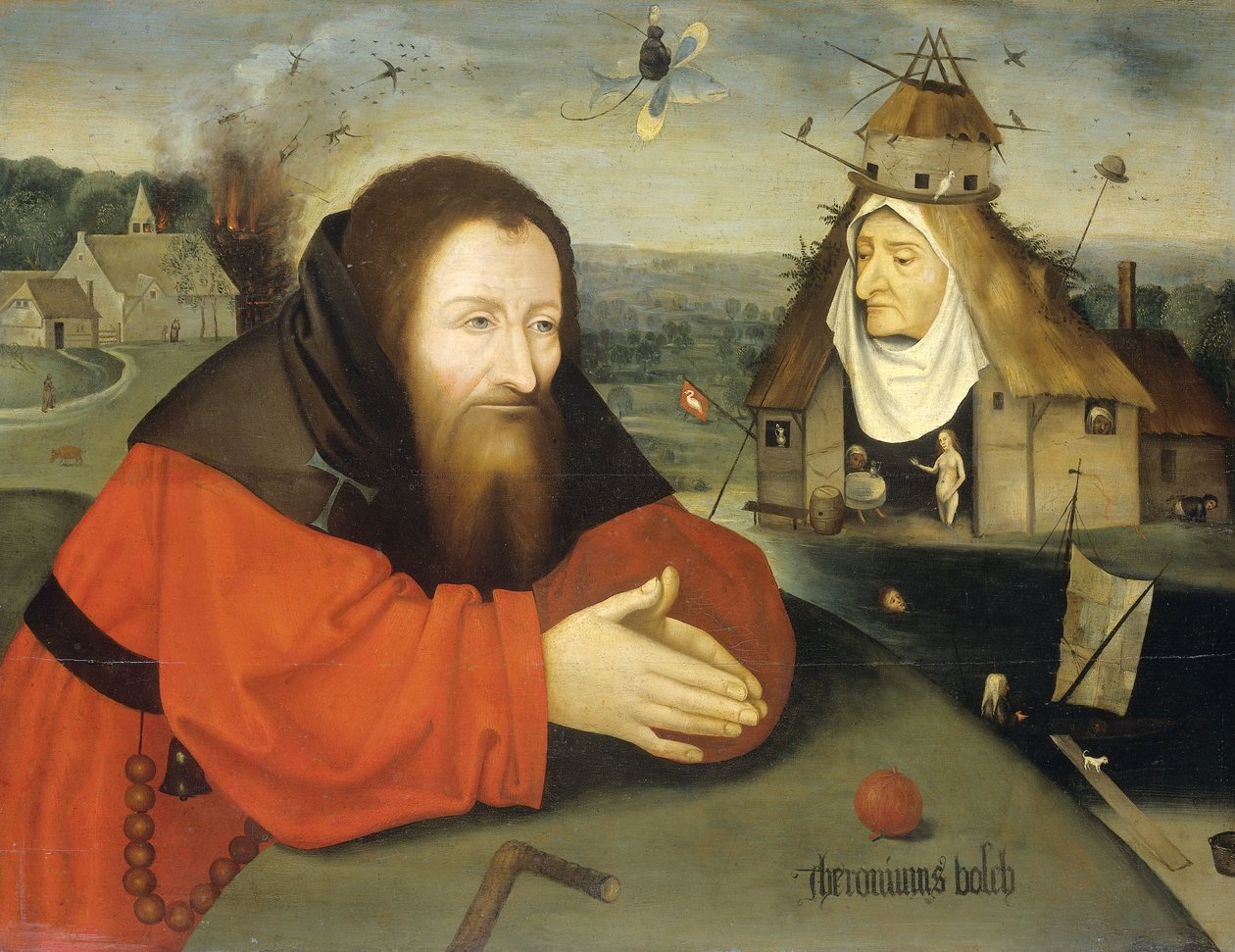 Fristelsen til St Anthony av Jheronimus Bosch (manner of)