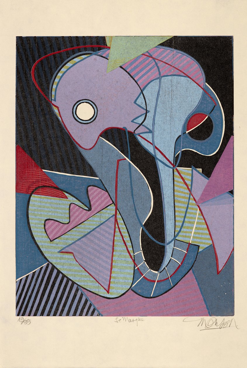 The Mask, 2019 (tresnitt) av Jim Monson
