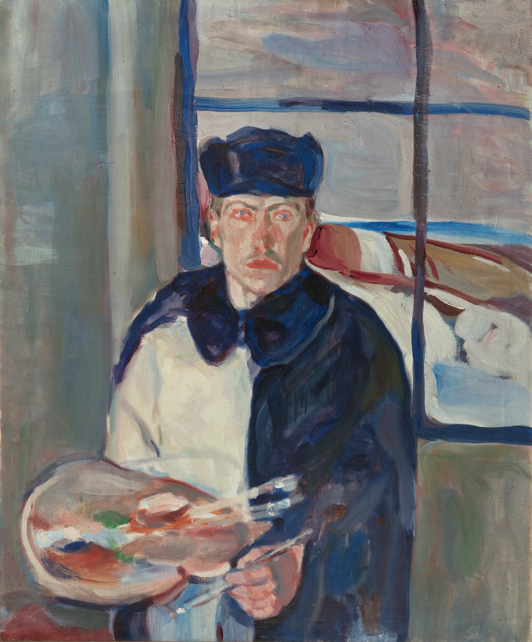 Vintert selvportrett, 1910-11 av Jindrich Prucha