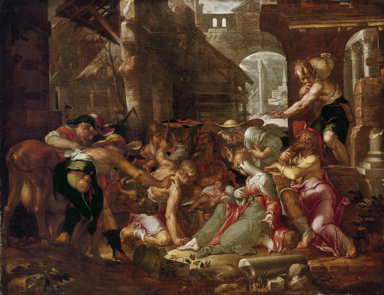 Hyrdenes tilbedelse, 1600-tallet av Joachim Anthonisz Uytewael