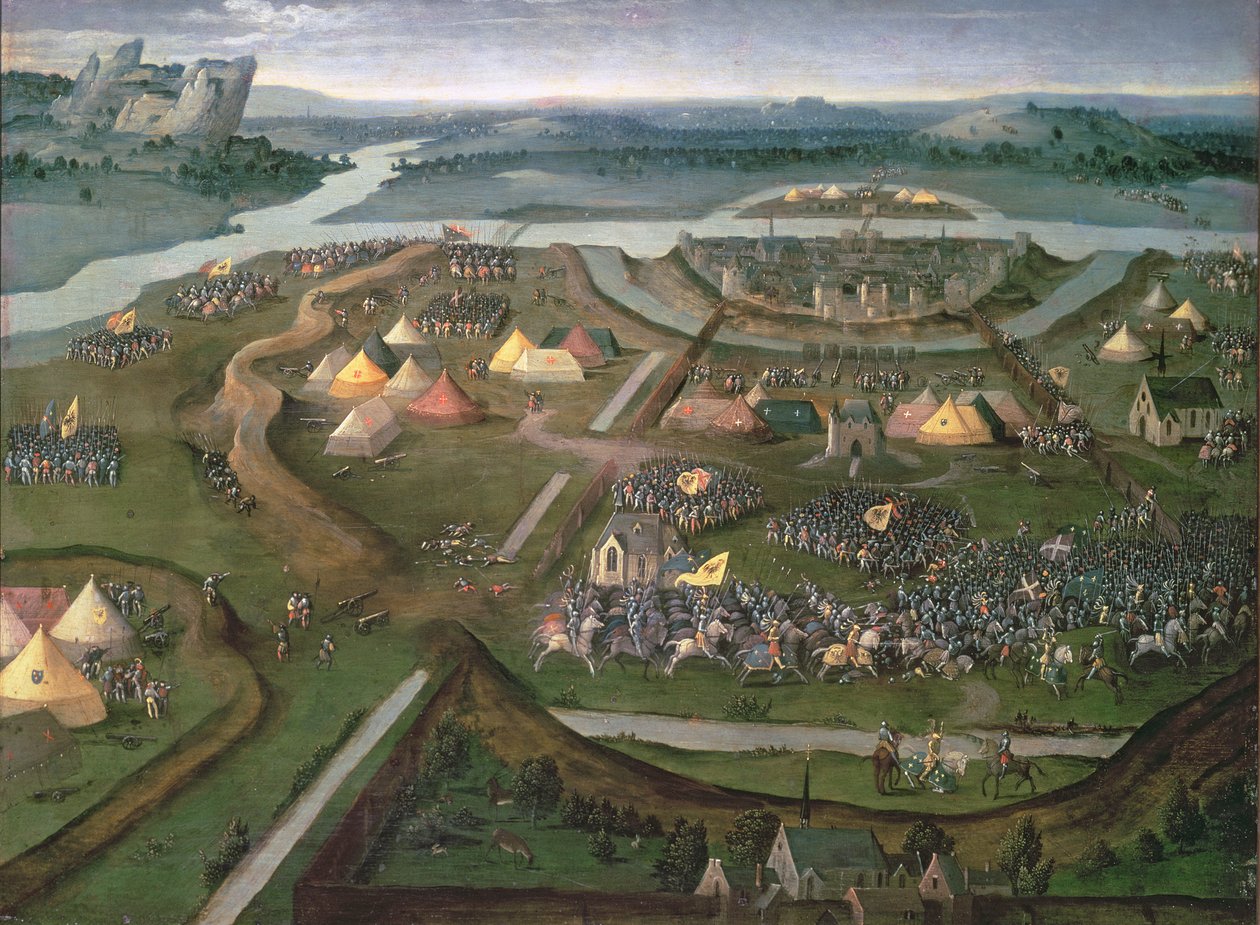 Slaget ved Pavia i 1525, ca. 1530 (panel) av Joachim Patenier