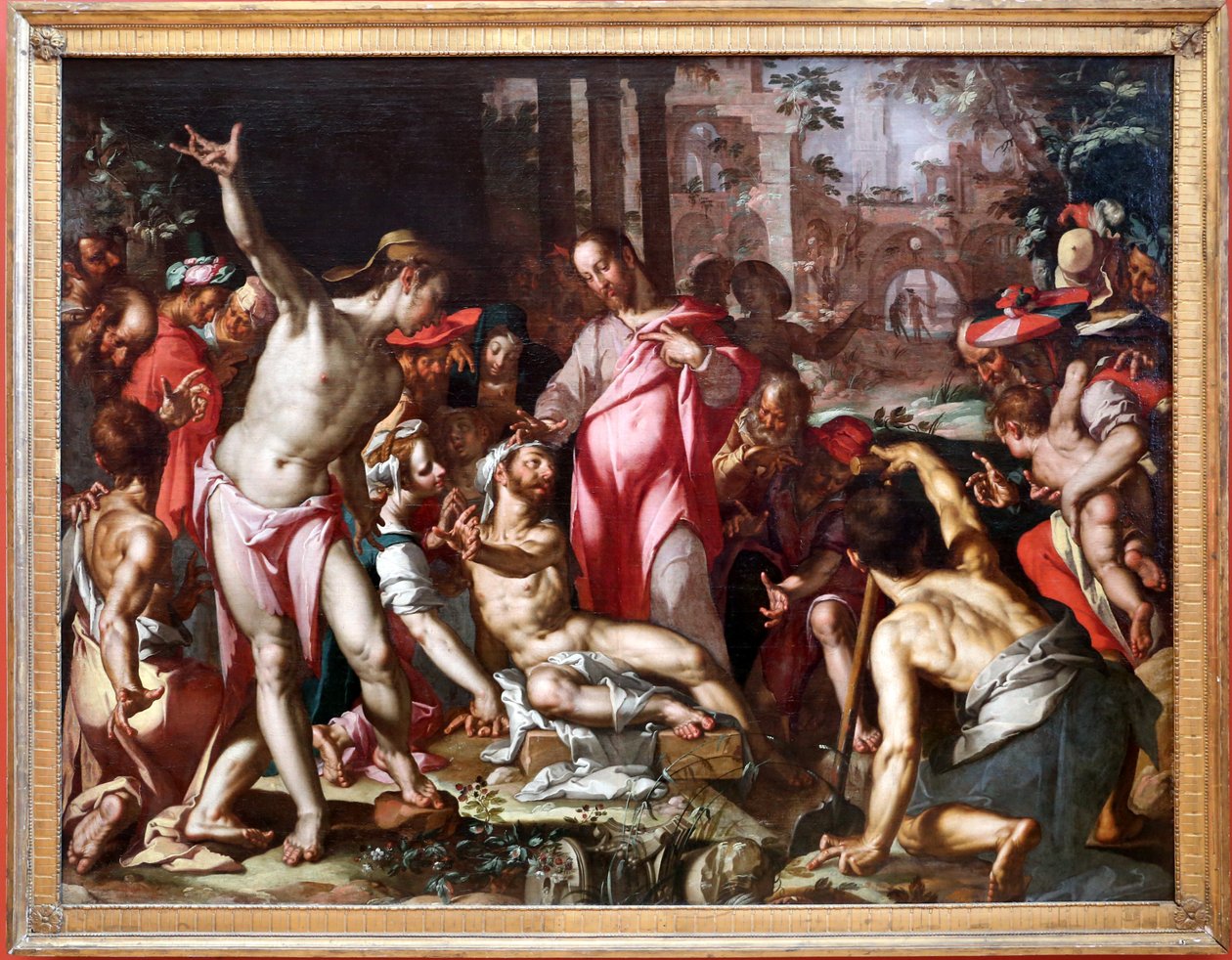 lazarus oppstandelse av Joachim Wtewael or Utewael