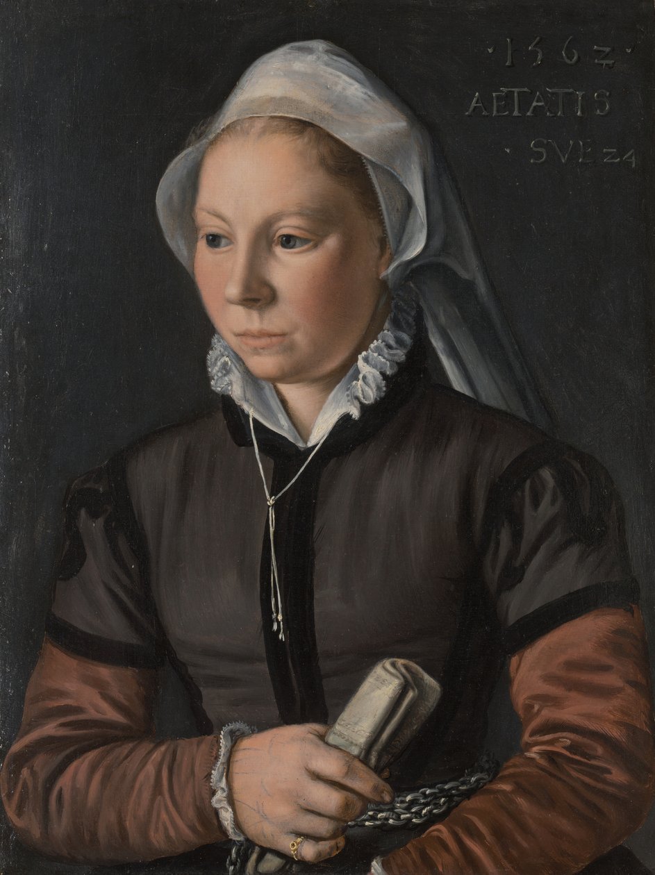 Portrett av en ung kvinne, 1562. av Joachim Beuckelaer