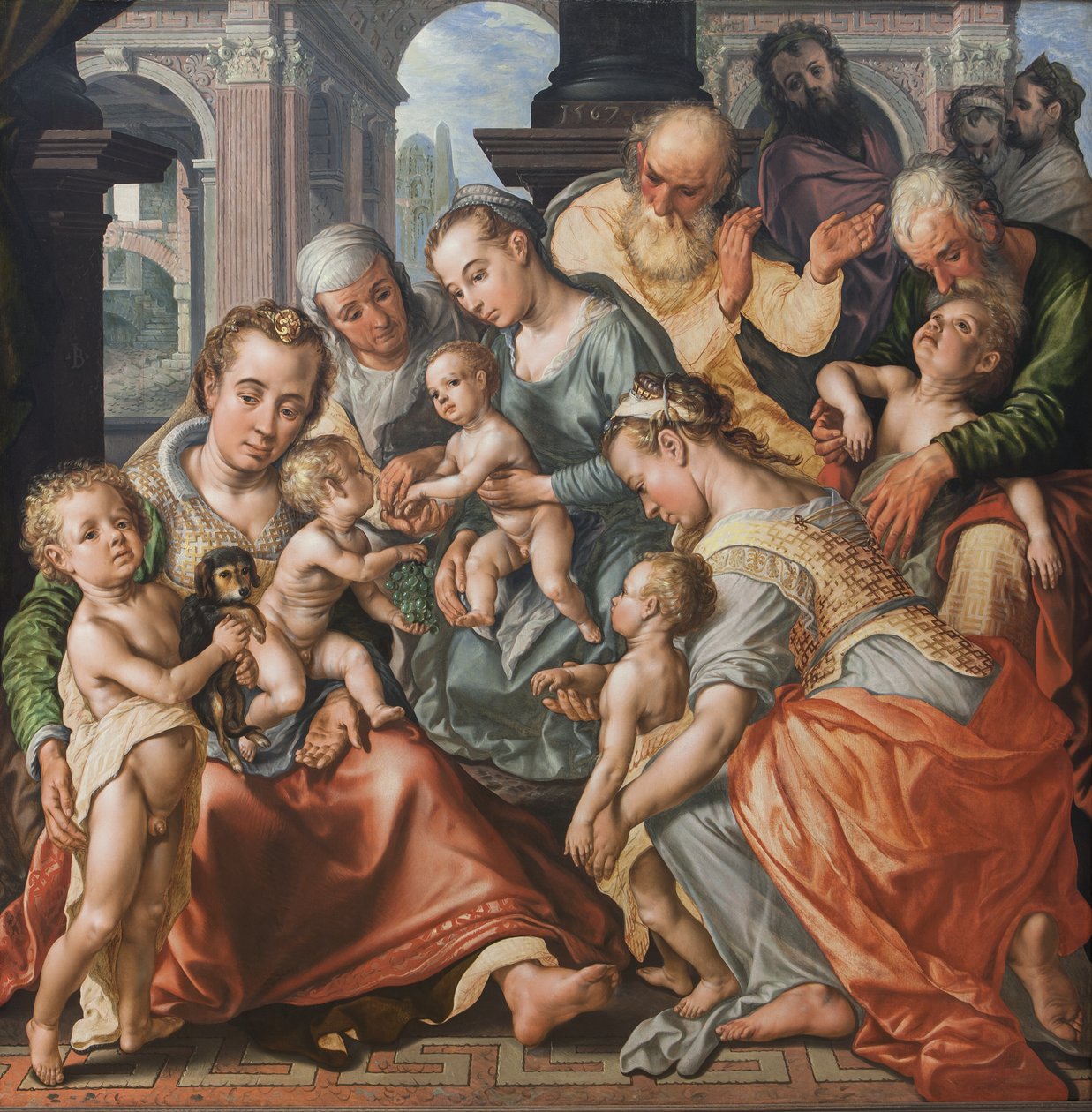 Det hellige slektskap av Joachim Beuckelaer