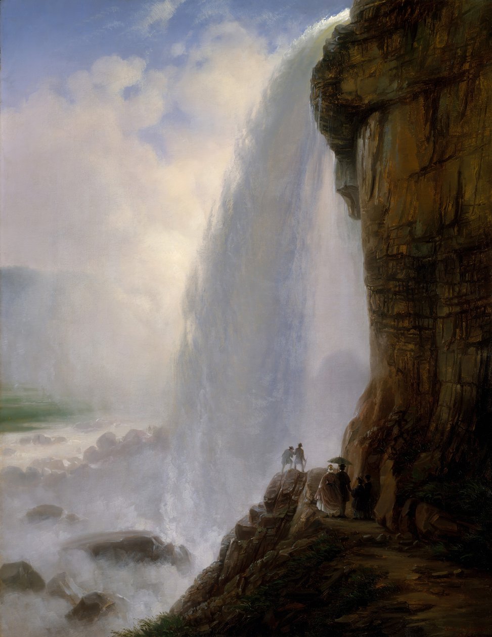 Under Niagara Falls, 1862. av Joachim Ferdinand Richardt