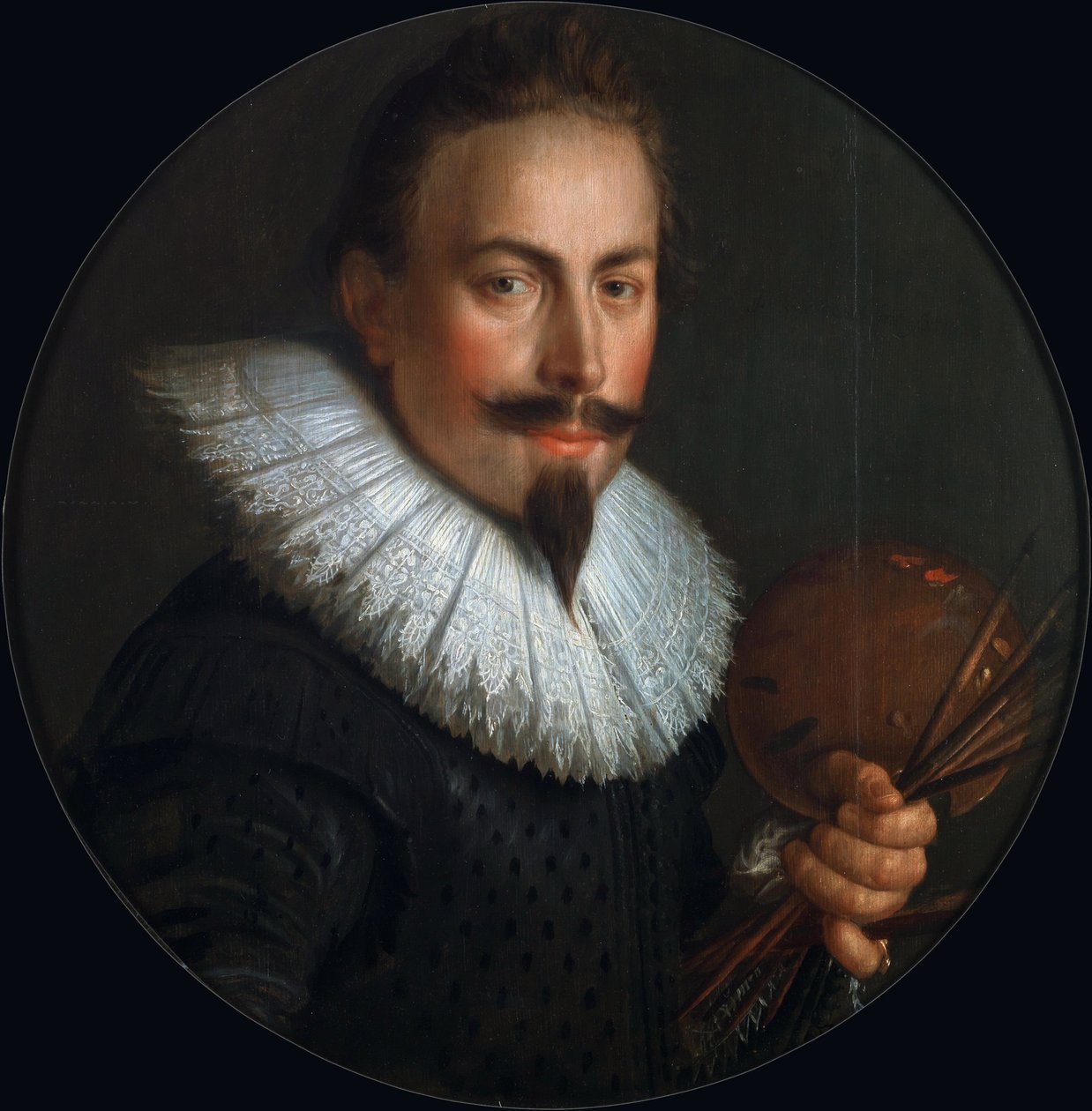 Portrett av Peter Wtewael 1596-1660, 1628. av Joachim Wtewael or Utewael