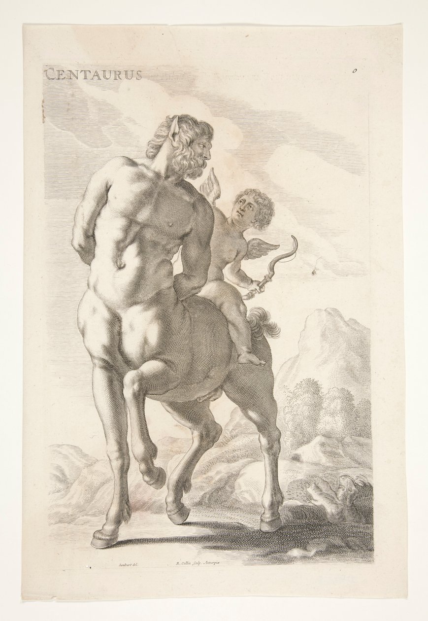 Borghese-kentauren av Joachim von Sandrart