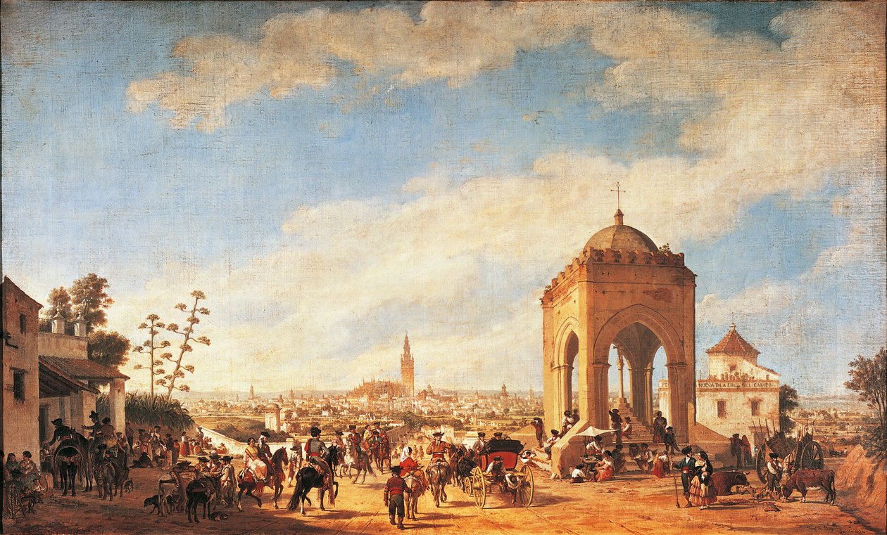La Cruz del Campo, Sevilla av Joachin Dominguez Becquer