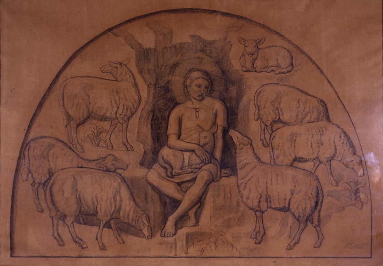 Den gode hyrde av Joakim Frederik Skovgaard