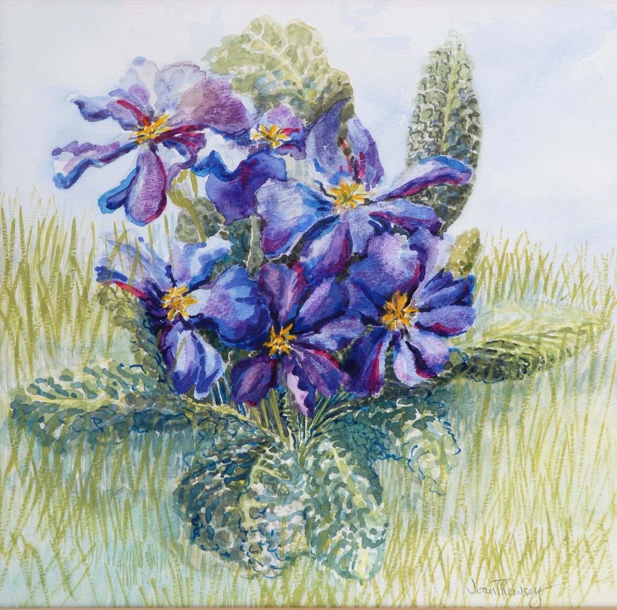 The Mauve Primrose 2000 av Joan Thewsey