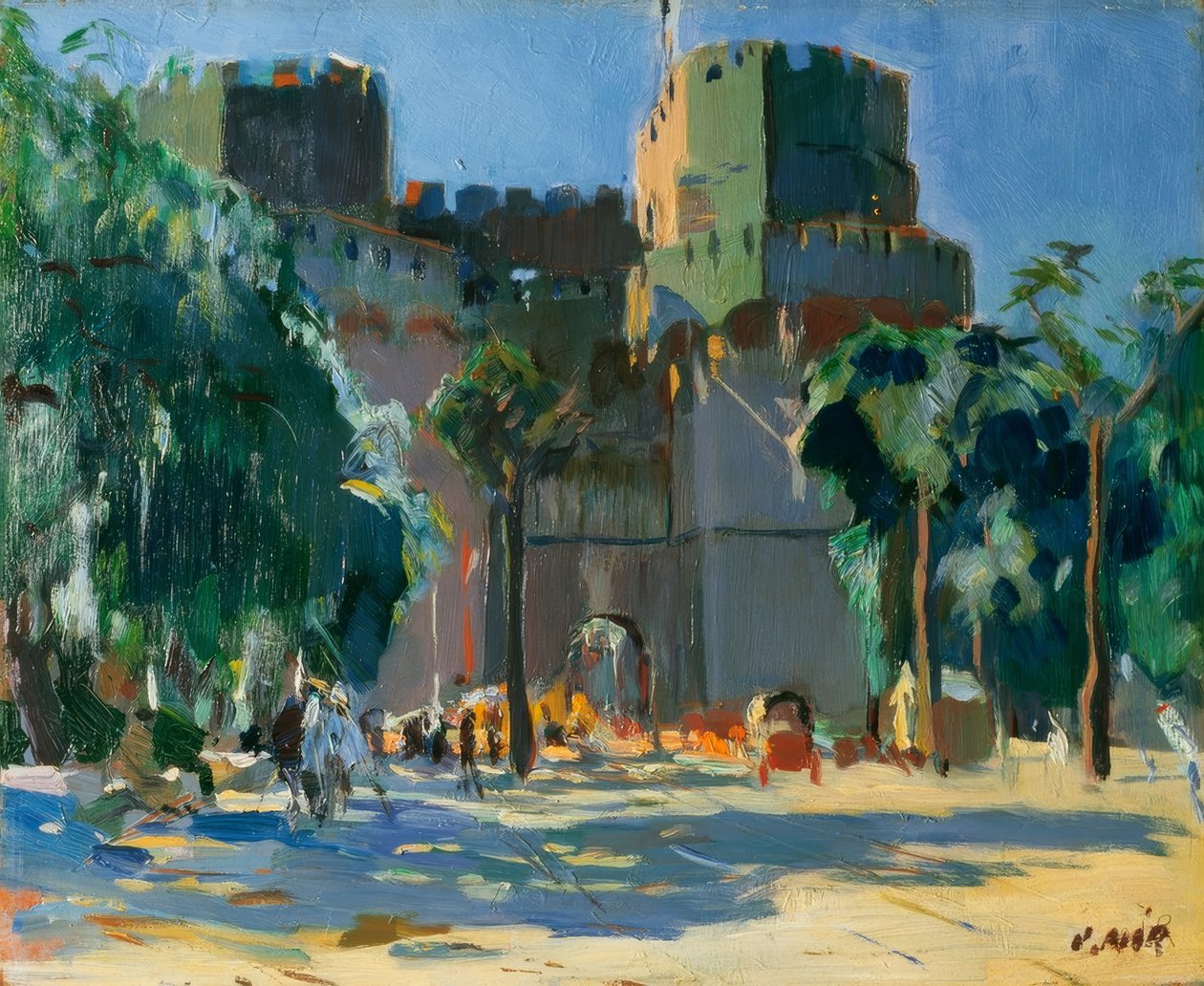 Torres Serranos, Valencia av Joaquim Mir i Trinxet