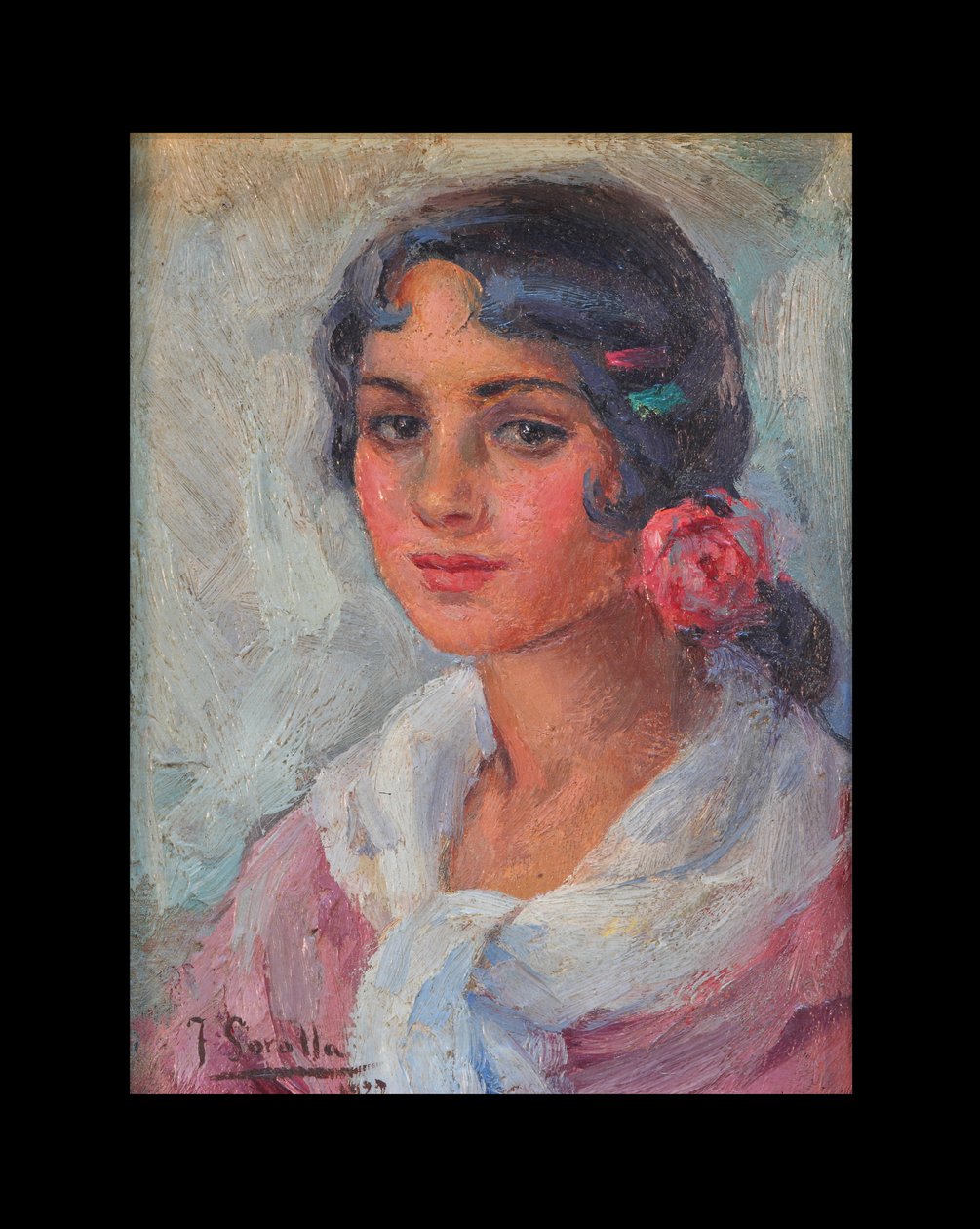 Portrett av en kvinne av Joaquín Sorolla