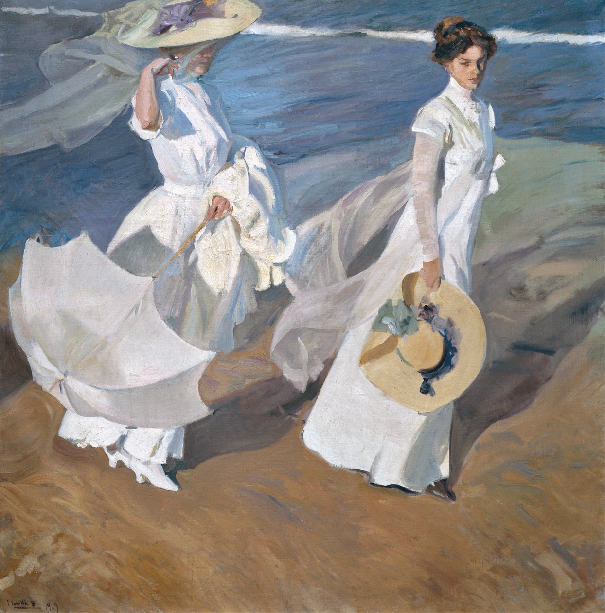 Spaser langs kysten av Joaquín Sorolla