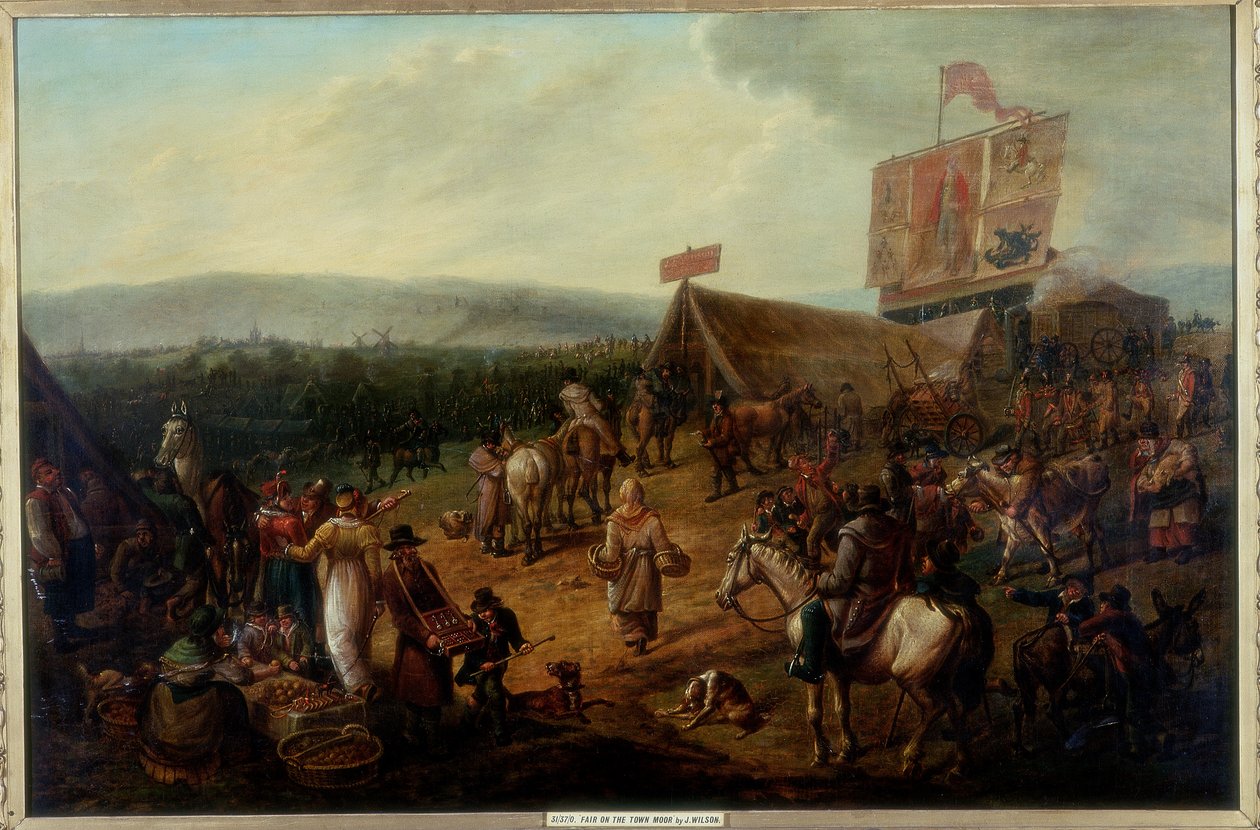 Messe på Town Moor, Newcastle, ca. 1810 av Jock Wilson