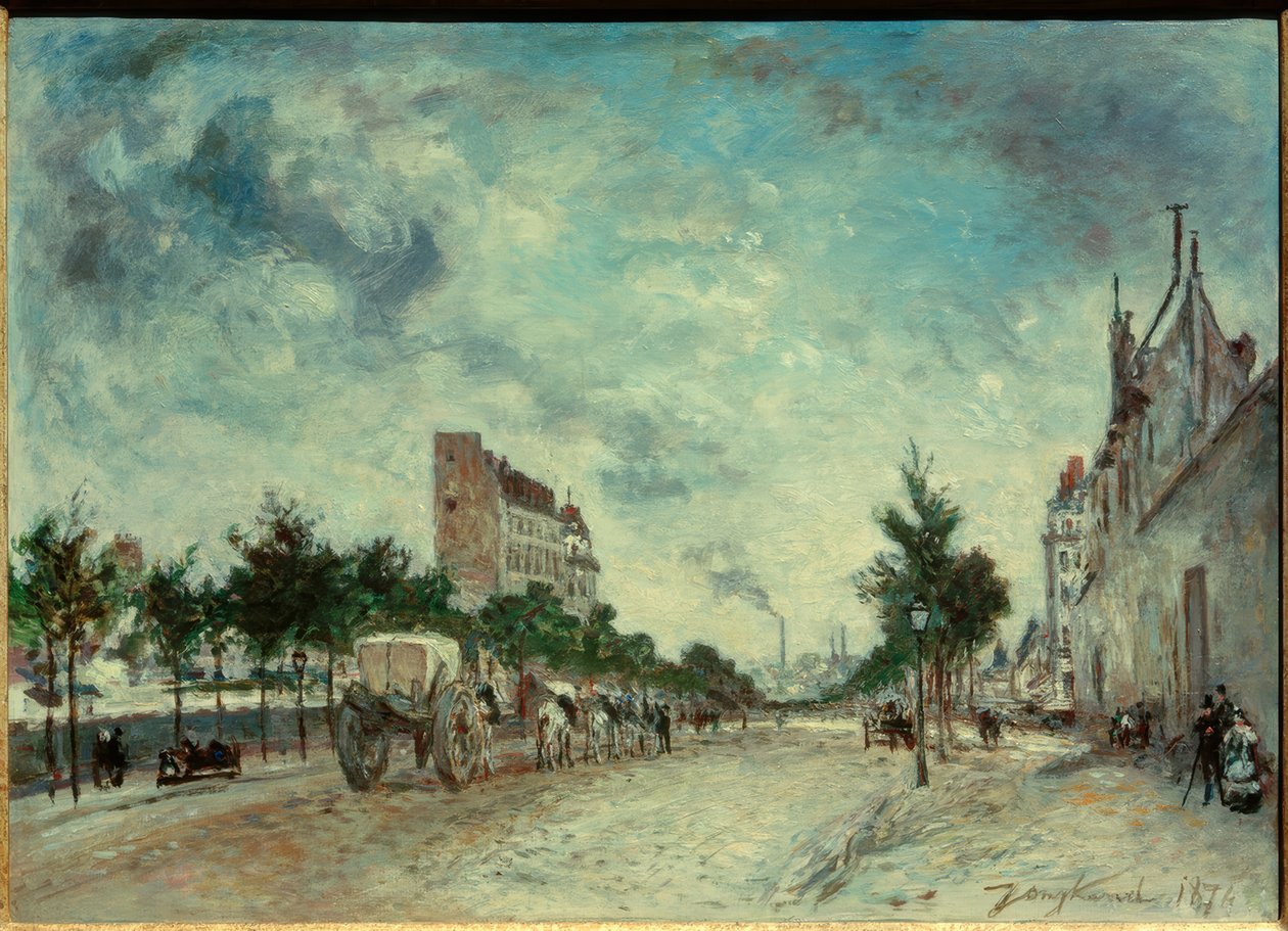Boulevard de Port-Royal i Paris av Johan Barthold Jongkind