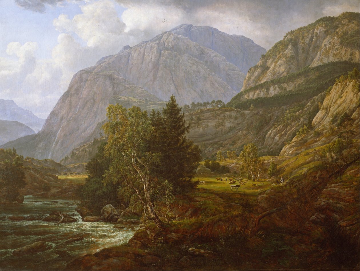 Utsikt over Fortundalen av Johan Christian Dahl
