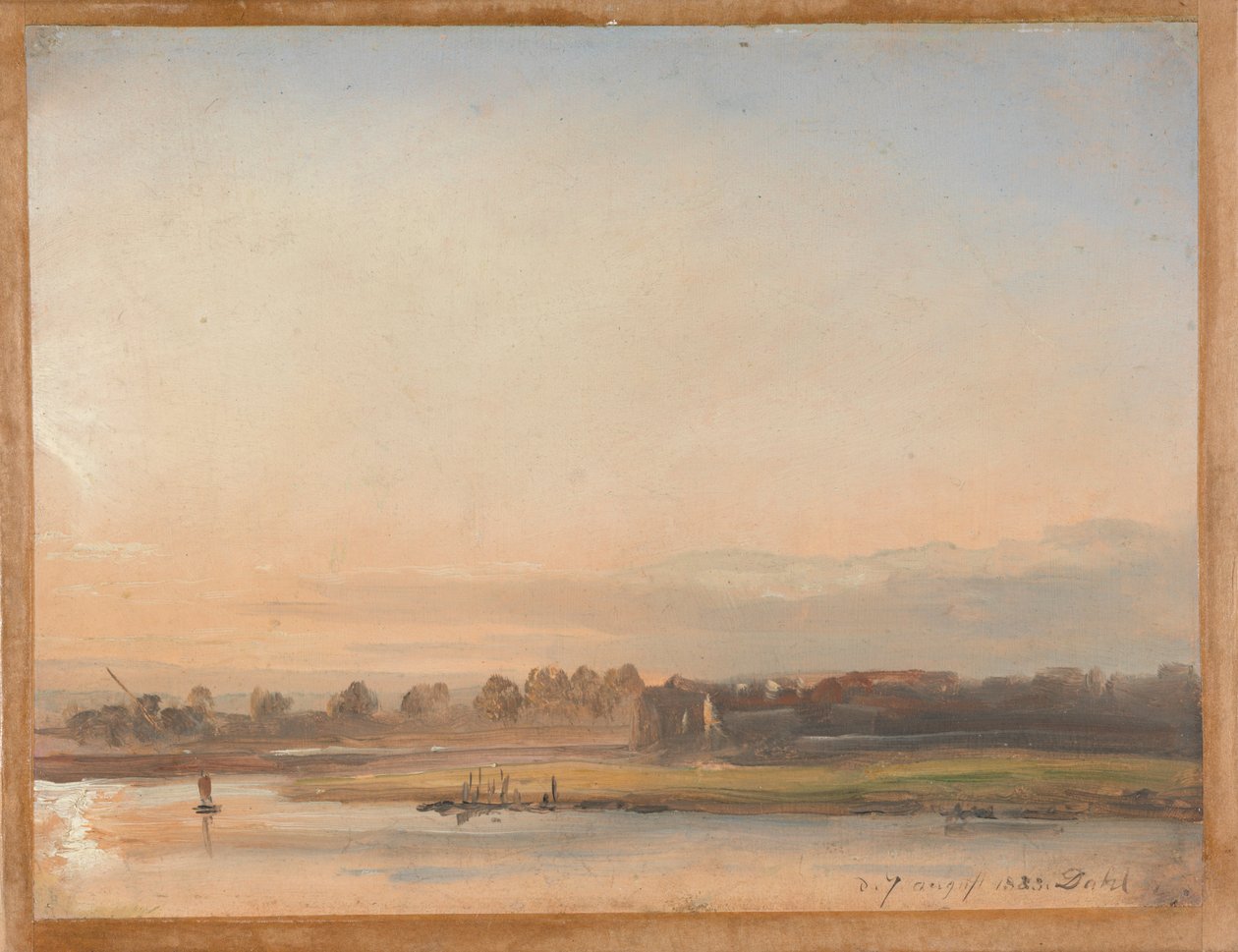 Utsikt over Elben av Johan Christian Dahl