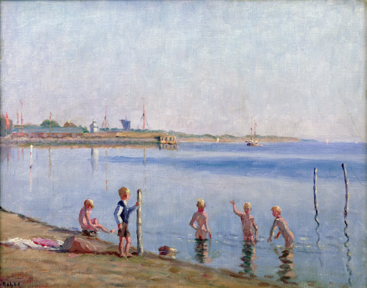 Gutter ved Water