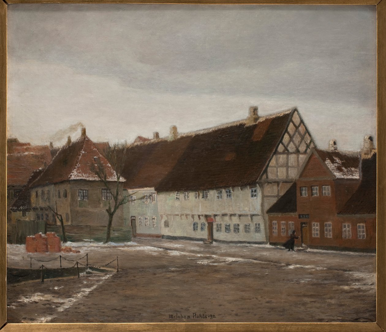 Vinterkveld i Ribe av Johan Rohde