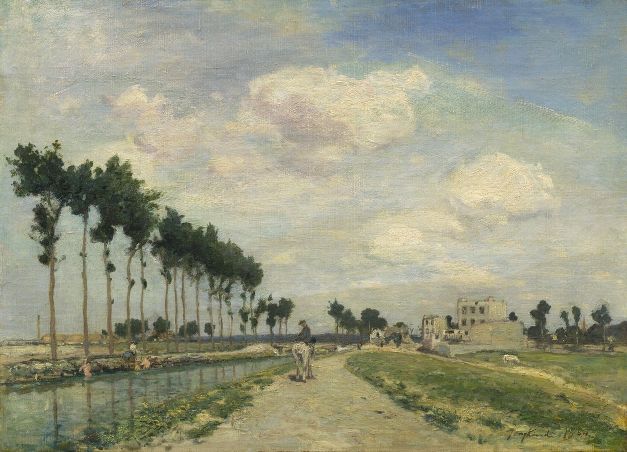 Towpath av Johan Barthold Jongkind