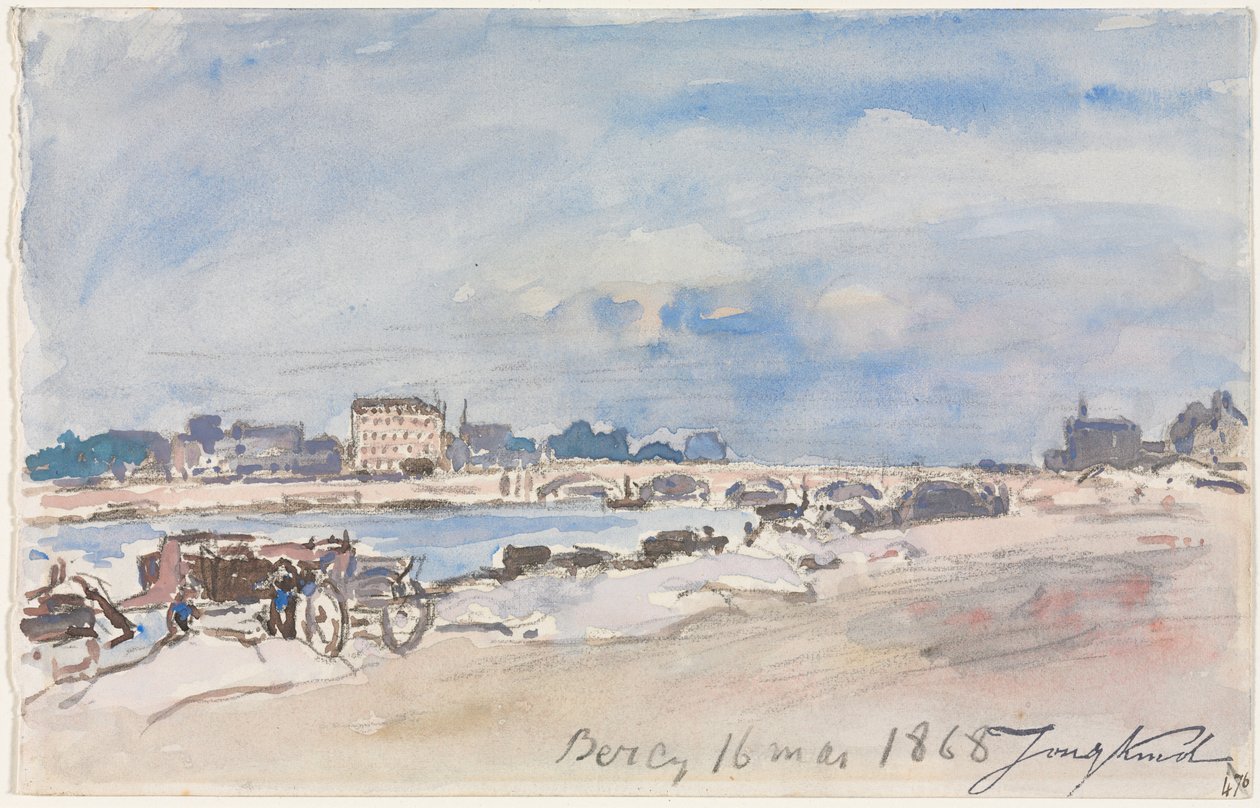 Bercy, 1868. av Johan Barthold Jongkind