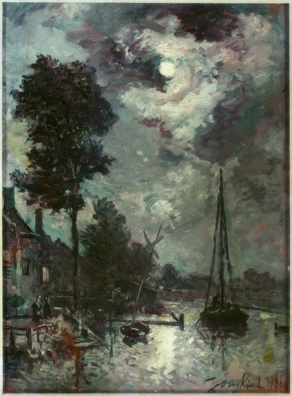 Måneskinn av Johan Barthold Jongkind